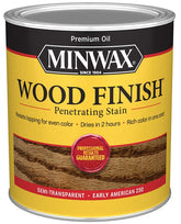 Minwax Wood Finish 70008444 Wood Stain, Early American, Liquid, 1 qt, Can